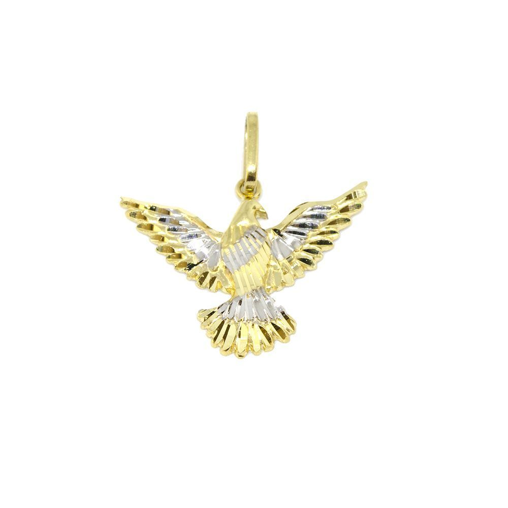 Pingente Divino Esp�rito Santo Recortado com R�dio em Ouro Amarelo 18 kilates - 25050